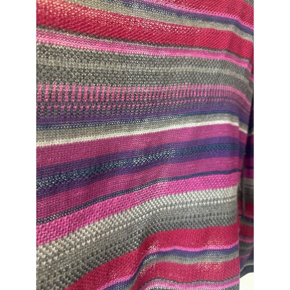 Ralph Lauren Womens Linen Knit Striped Open Cardigan Size S Western Preppy Aztec - Picture 7 of 14